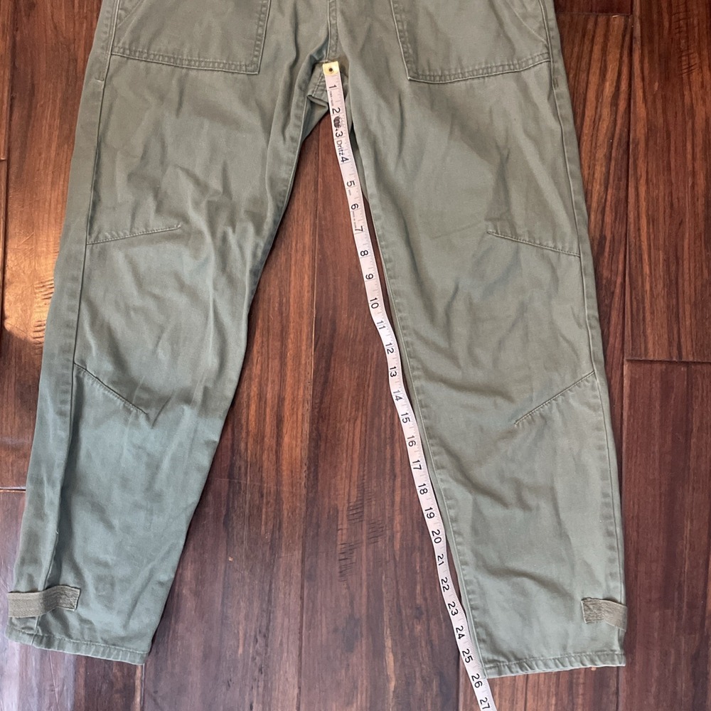 Pistola Women's Cargo Pants 24 In Waist Drawstring Army Green  26" Inseam Gorp - Picture 5 of 9